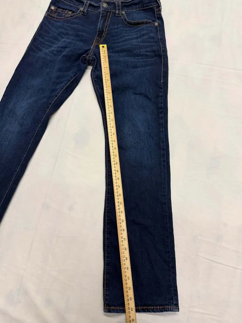True Religion Ricky Relaxed Straight Leg Jeans in Dark Wash